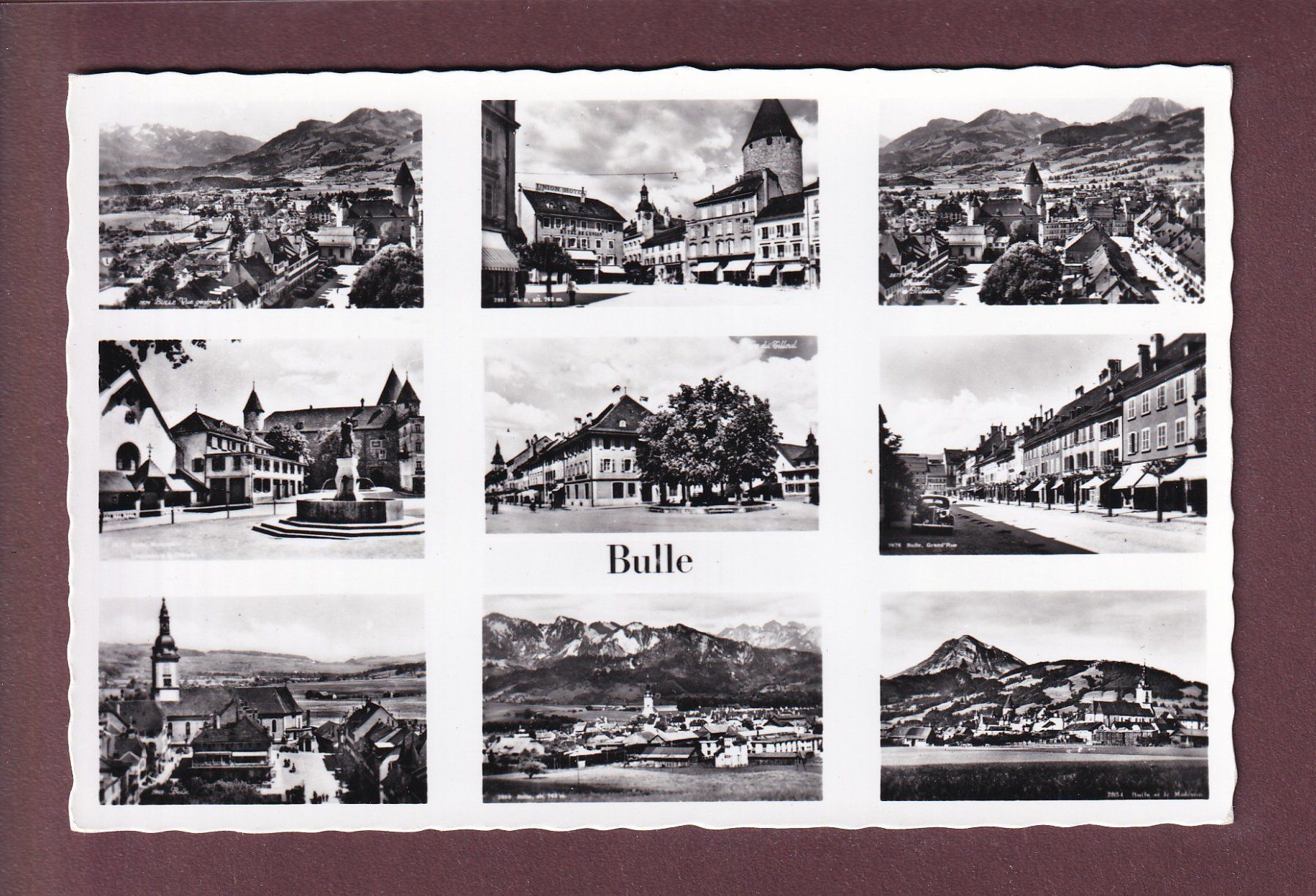Ansichtskarten: BULLE - 9 images – Gebraucht aus Pully von nicecards