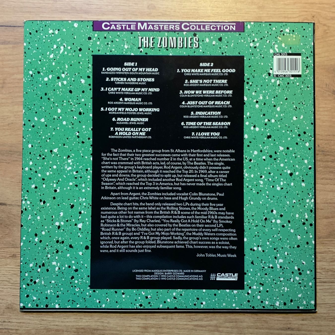 Schallplatten: THE ZOMBIES...COMPIL GER 1990...VG+/VG+ – Gebraucht aus Gals von Diskopatshop 1