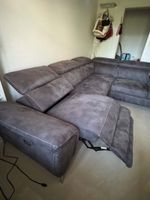 Ecksofa grau mit Relaxfunktion und Stauraum guter Zustand