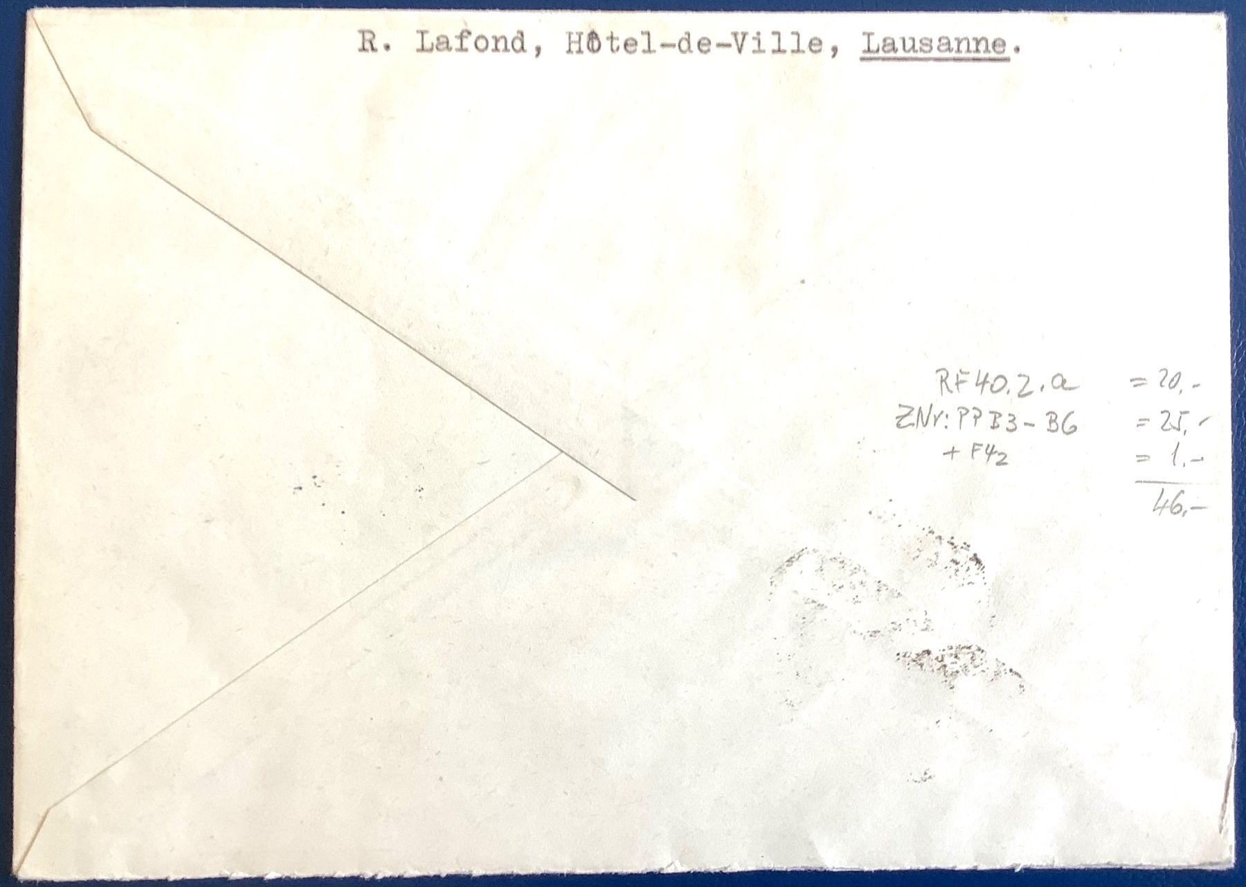 Tutti i francobolli: 1940 -  Flugpostbrief - Locarno-Barcelona – Usato da Liestal venduto da Skunk02 1