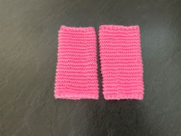 Handgestrickte Pulswärmer- Amedisli Rosa