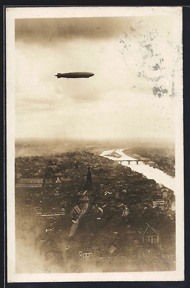 Ansichtskarten: Heidelberg / Neckar, Zeppelin Luftschiff – Gebraucht aus Berlin von bartko-reher