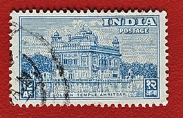 INDIEN INDIA COMMONWEALTH GOLDENER TEMPEL AMRITSAR 1949 GEST