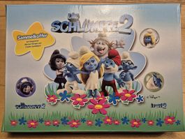 Schlümpfe Sammelkoffer 2 mit Murmeln - Komplett Rarität!