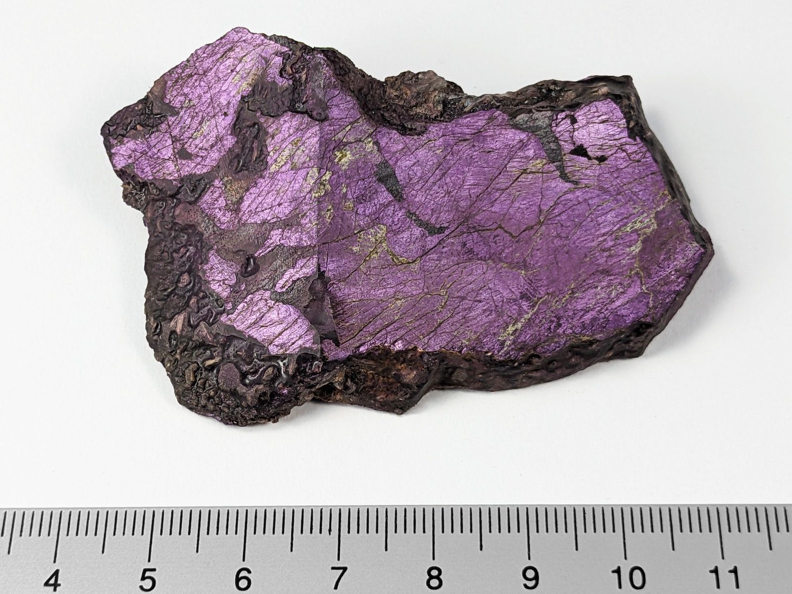 Minerali & Pietre curative: Purpurit Slab roh 7cm, 40 Gramm – Nuovo e nell'imballaggio originale da Meilen venduto da StoneGarden 1