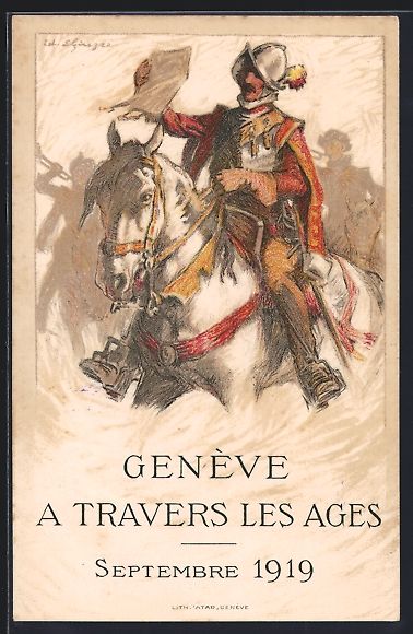 Cartoline postali: Geneve, A Travers les Ages, Septembre 19 – Usato da Berlin venduto da bartko-reher