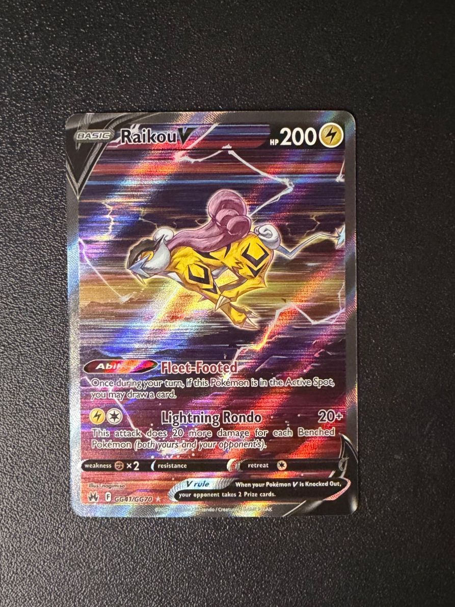Pokémon Sammelbilder & Trading cards: Raikou V #GG41/GG70 – Neu (gemäss Beschreibung) aus Niedergösgen von SwissPokeCards