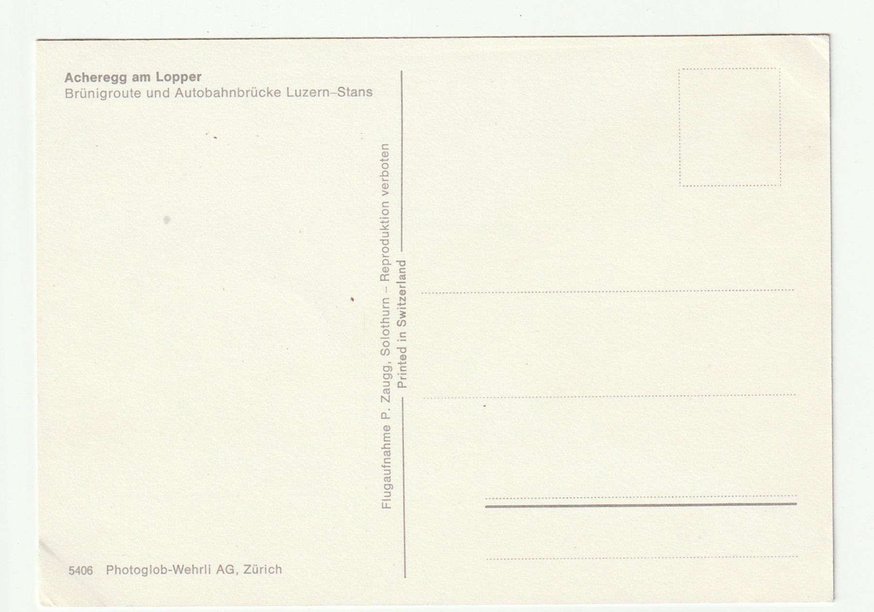 Cartoline postali: Postkarte Acheregg am Lopper, Luzern-Stans – Nuovo (secondo la descrizione) da St. Gallen venduto da Ricardo_Deals 1