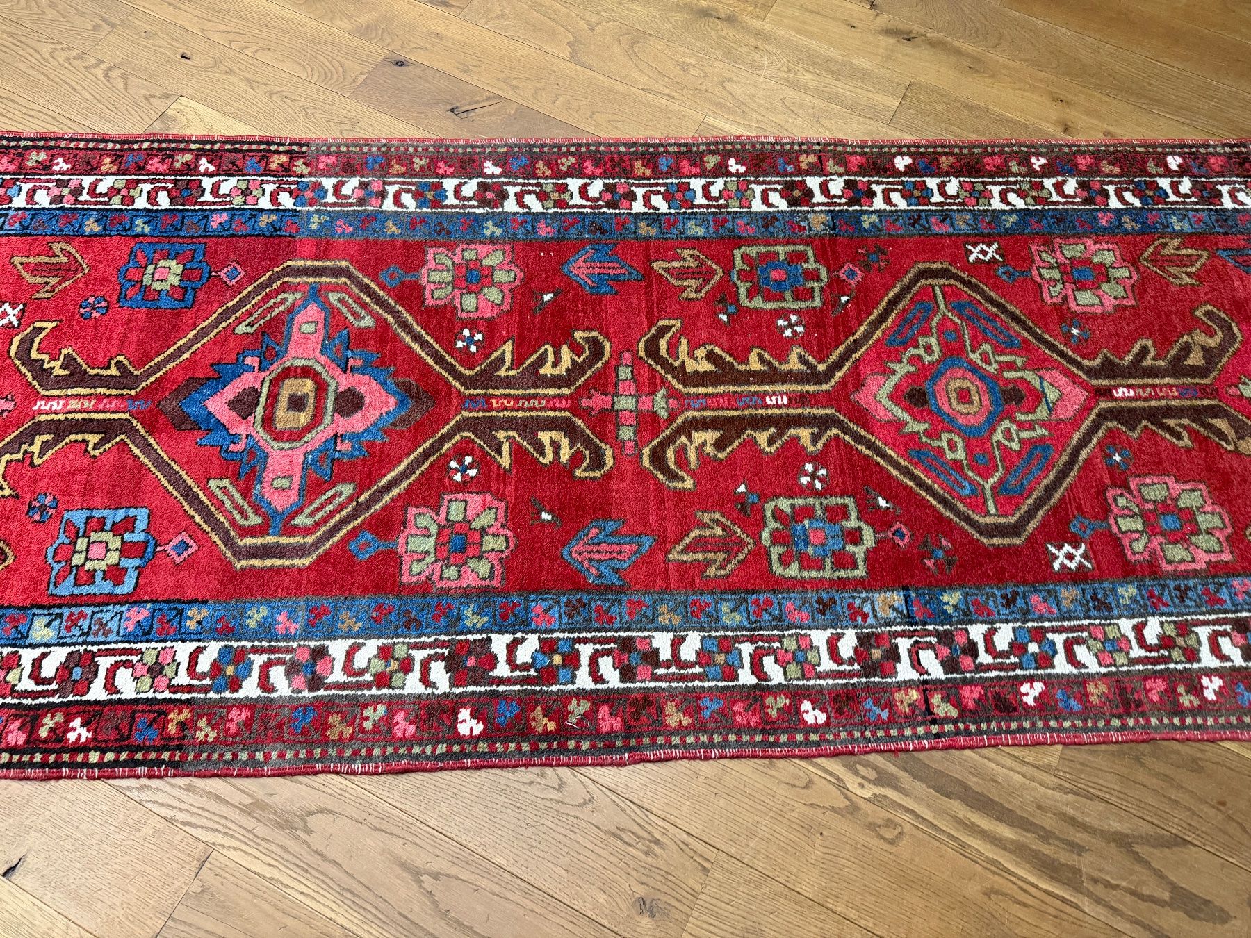 Tappeti: Antiker Heriz Läufer Perserteppich - Extrem Selten – Usato da Bennau venduto da Mayer_Carpets 7