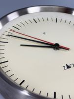 Wanduhr Zack Edelstahl gebürstet - Funk - 24cm neuwertig