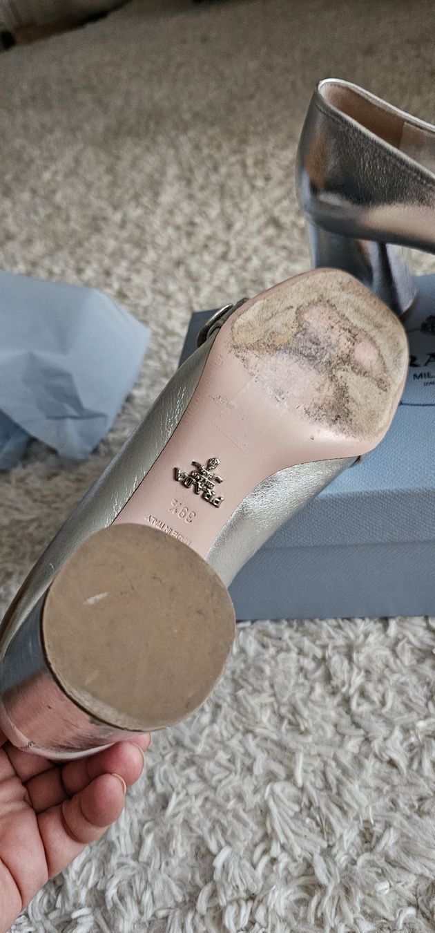 Prada Scarpe da donna: Prada Silberne Pumps Gr. 39.5 Schuhe Absatzschuhe Elegant – Usato da Riedikon venduto da Winter21. 5
