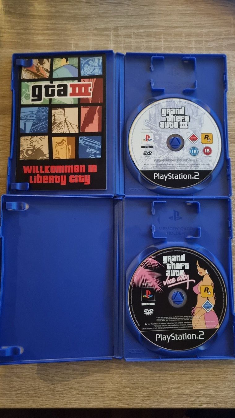 Giochi: Grand Theft Auto III & Vice City Doppelpack PS2 – Usato da Hagenbuch ZH venduto da lecterr55 2