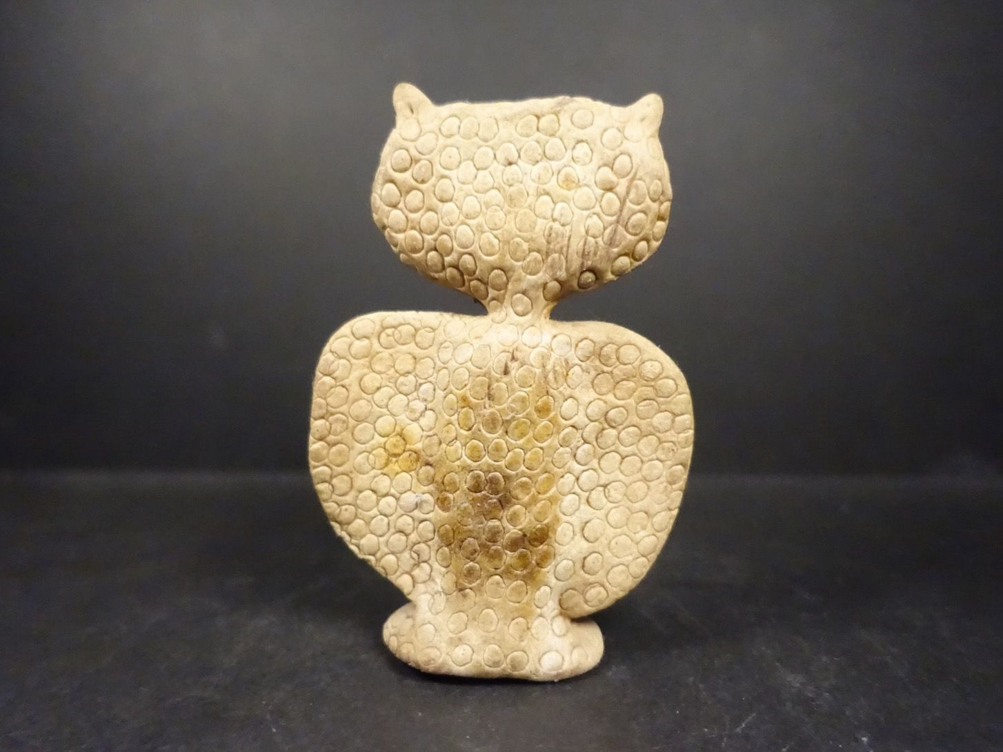 Statuette: Eule aus Leder – Usato da Russikon venduto da Eulenfeder 3