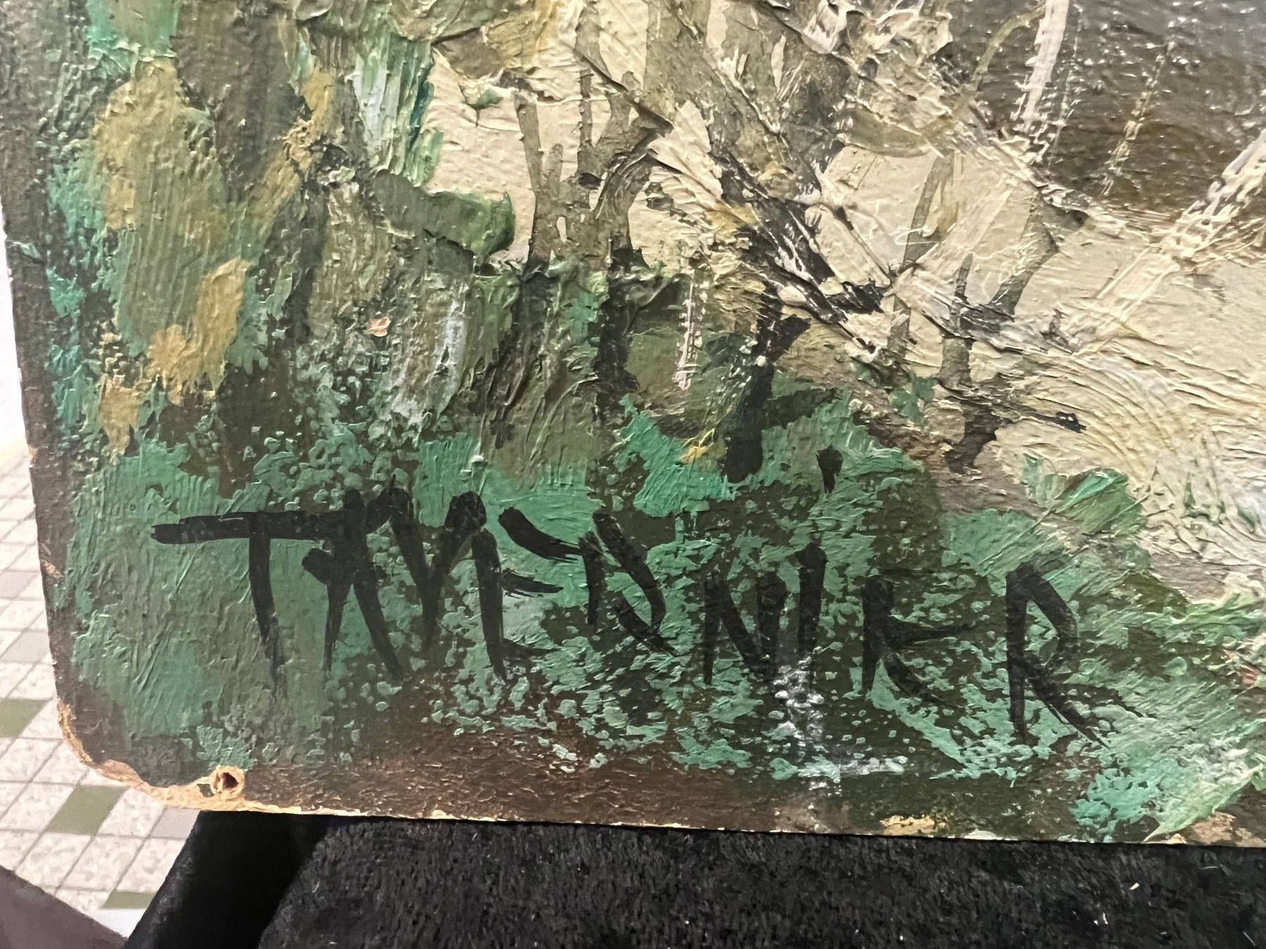 Dipinti: HUILE SUR PANNEAU SIGNÉE TAVERNIER – Usato da Genève venduto da Qanil77 4