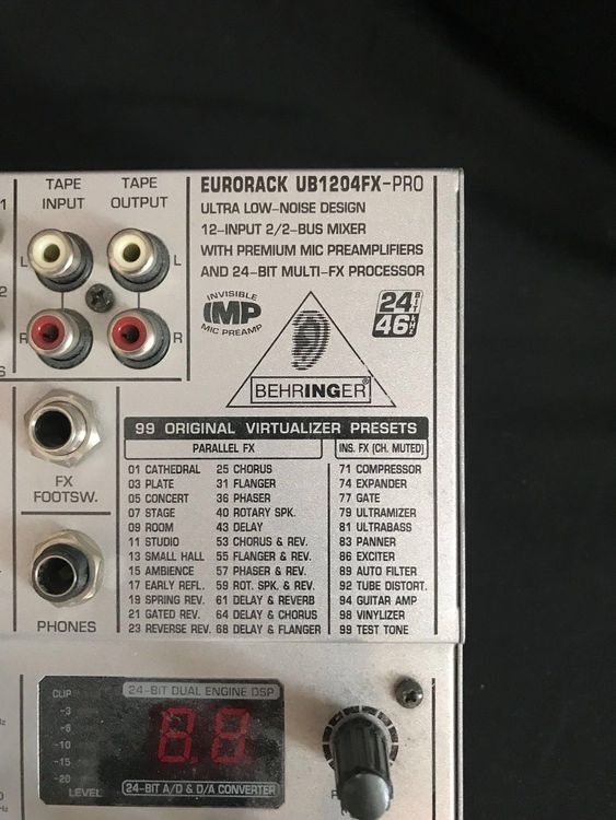 Mixer Behringer Eurorack UB1204FXPRO Kaufen auf Ricardo