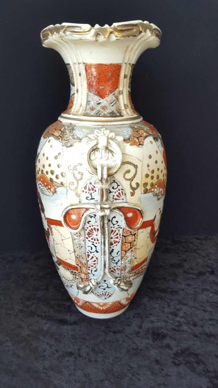 Vasen & Gefässe: antike jap. Samurai Satsuma Vase – Gebraucht aus Reinach von 3Guggerli 1
