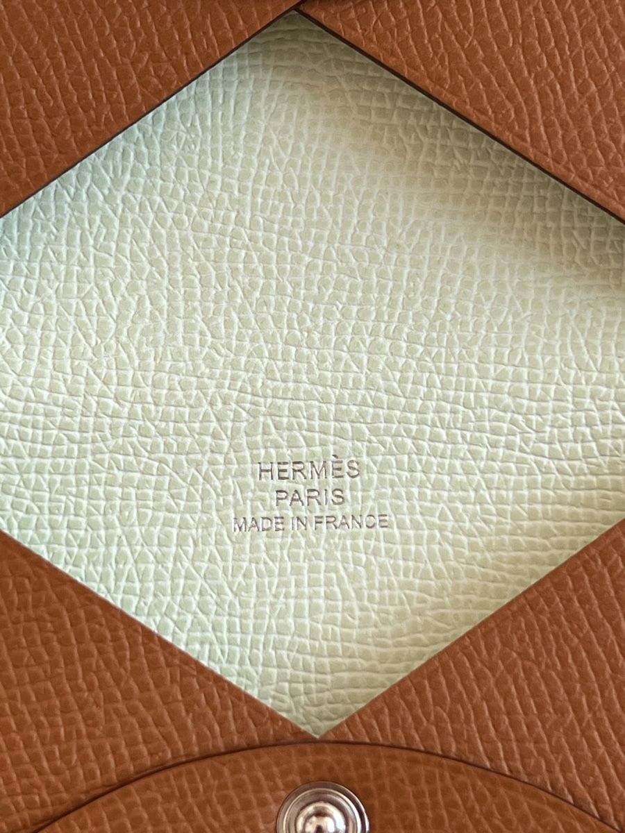 Hermès Brieftaschen: Original Hermes Calvi Kartenetui Neu Fullset 430chf mit Box – Neu und originalverpackt aus Baar von Axel_Fooly 1