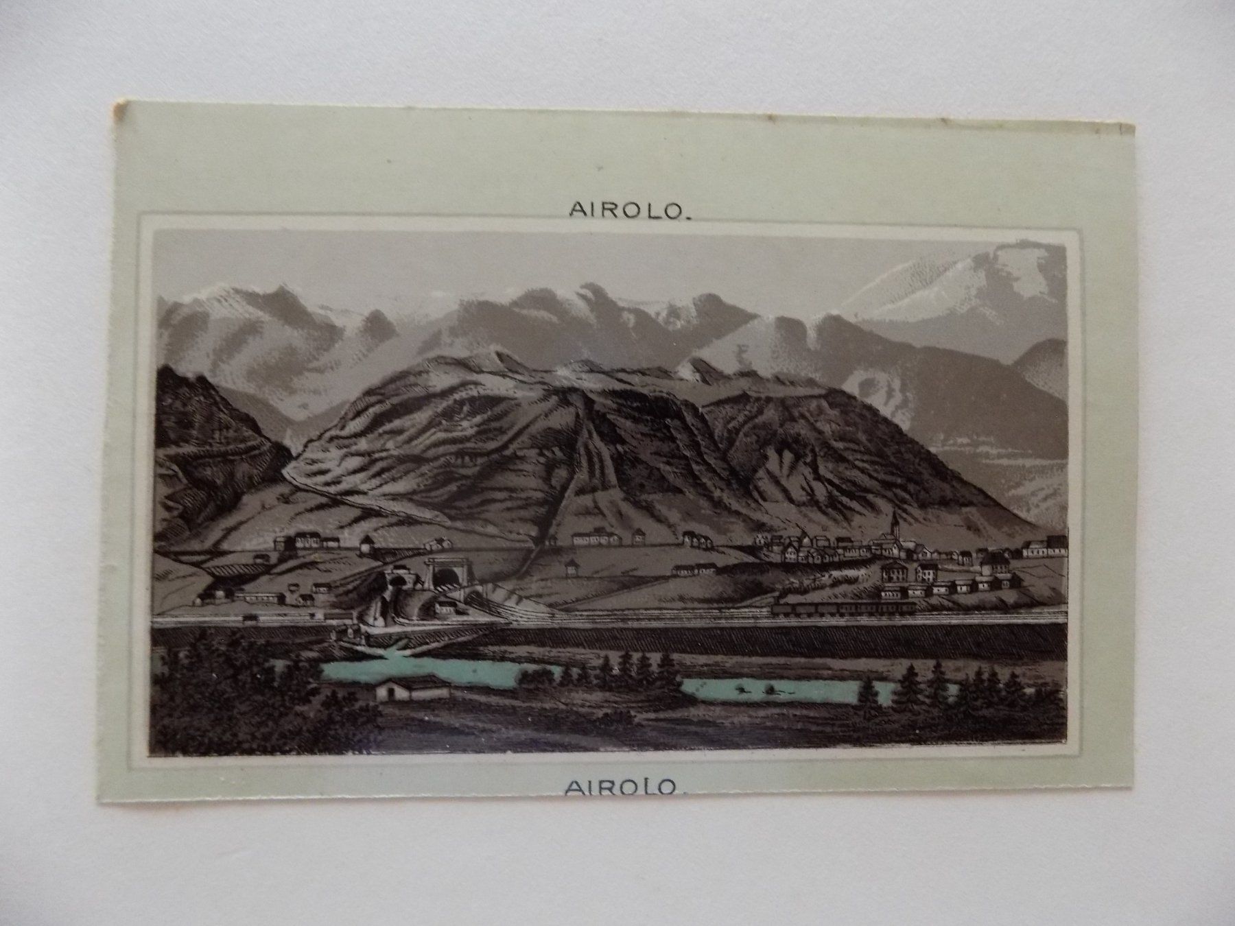 Incisioni: Airolo Chromolithographie – Usato da Risch venduto da Antikfee 1