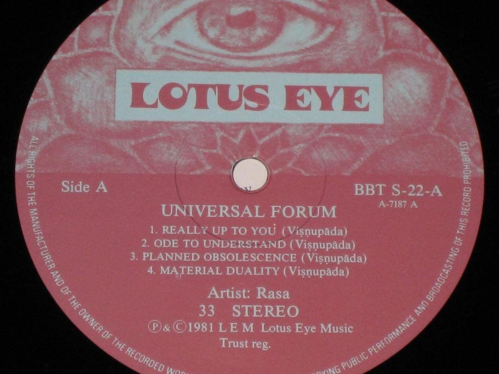 Vinyles: LP - RASA - UNIVERSAL FORUM – D'occasion à Steckborn par Quo7 1