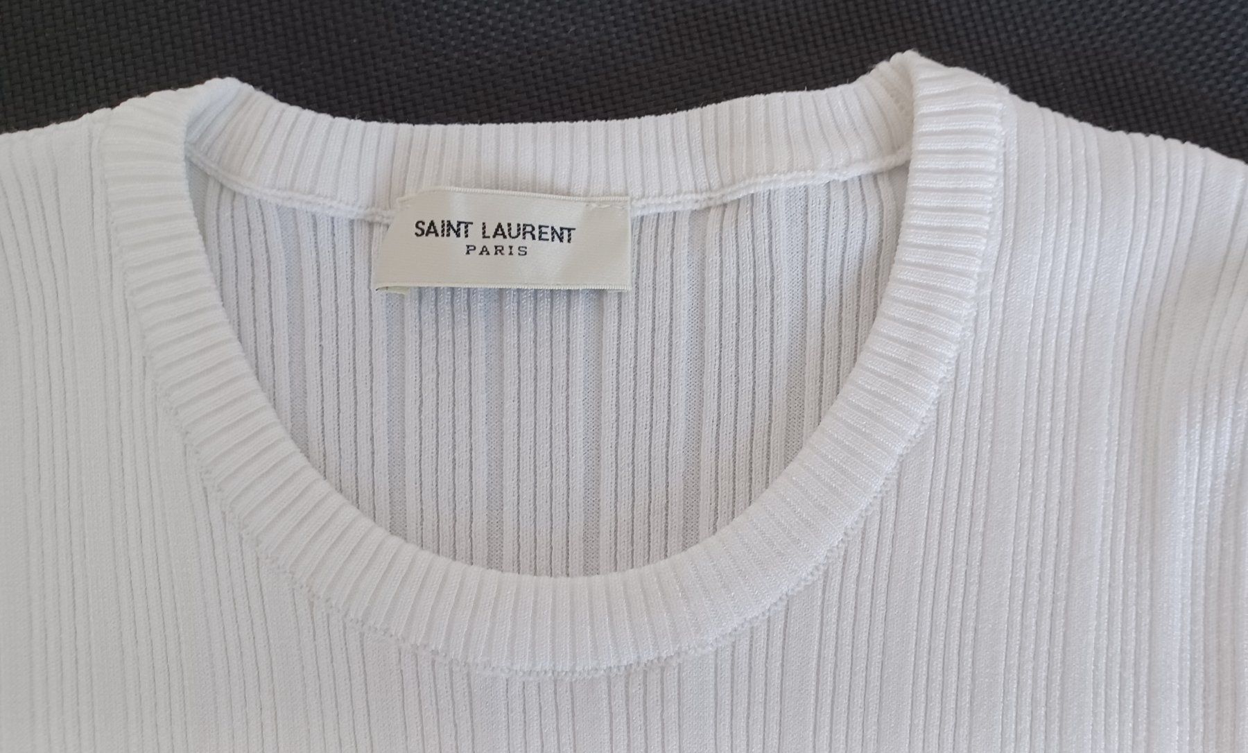 Saint Laurent T-shirts: Saint Laurent Kurzarm Shirt weiss – D'occasion à Kriens par IsabelleW0102 3