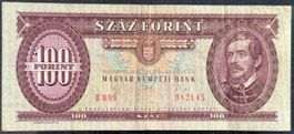 Ungarische 100 Forint Banknote, 1992