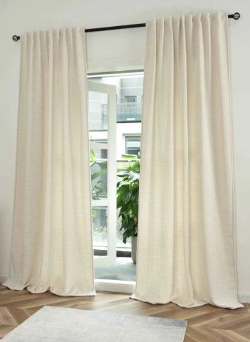 Tenda In Voile Trasparente Con Gigli | 2 Pannelli 140x245 Cm | Viola | Per Camera Da Letto E Soggiorno