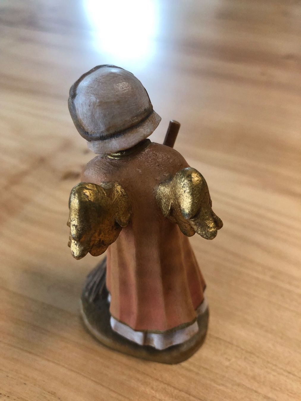 Figuren: Krippenfigur Engel Figur mit Besen, LEPI – Gebraucht aus Kaltbrunn von lagone1 3