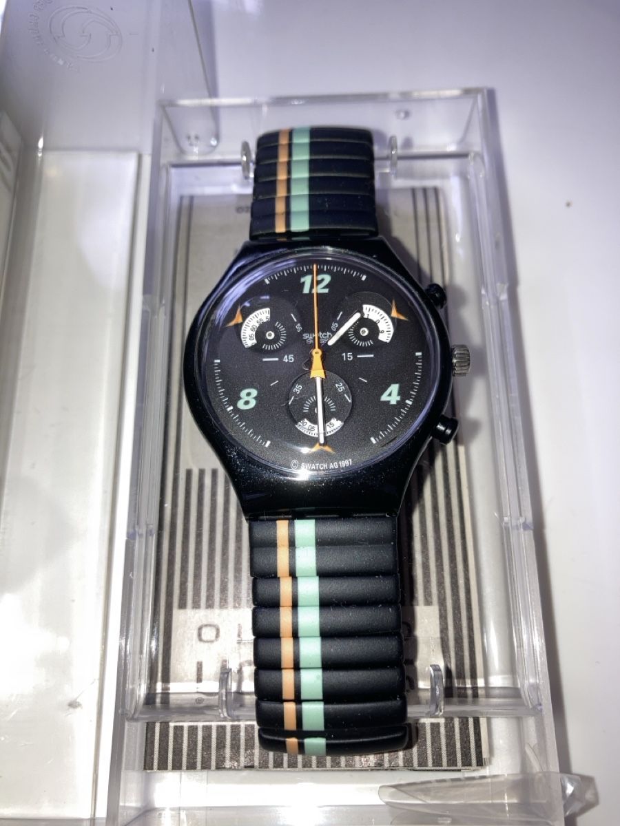 Swatch Orologi: Swatch Chrono CD-SPIELER neu – Nuovo e nell'imballaggio originale da Wetzikon ZH venduto da Kohle3 1