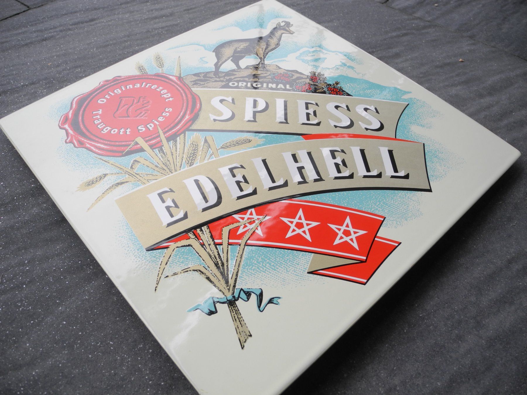 Eichhof Ecriteaux: ORIGINAL EMAILSCHILD SPIESS EDELHELL (EICHHOF) – D'occasion à Reinach AG par Huckleberrysix 2
