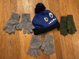 Winter Set! Mütze Alive Gr.4 & 3 Paar Handschuhe