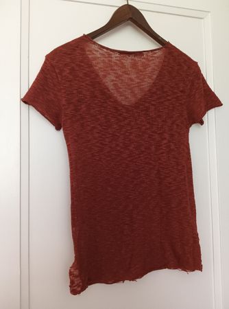ONLY Shirt, Grösse S, Rostrot, luftig