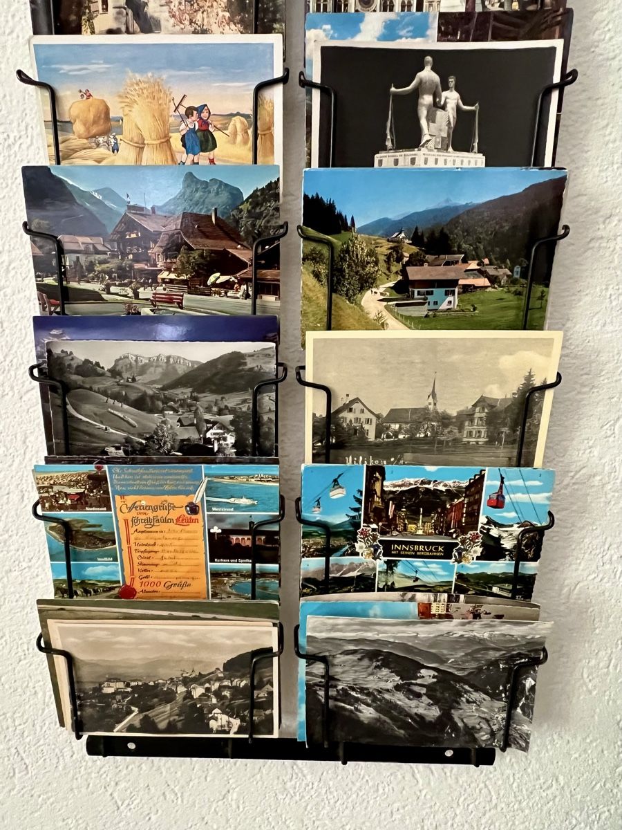 Cartoline postali: 120 Vintage Postkarten Sammlung mit Wandhalter Kartenständer – Usato da Hunzenschwil venduto da Madachica 5