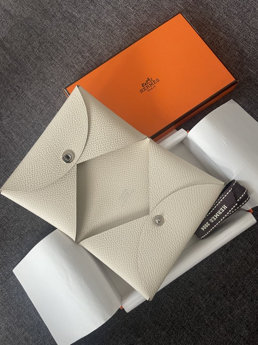 Hermès Portafogli: Hermès Calvi Kartenetui – Nuovo e nell'imballaggio originale da Dietikon venduto da Peony8 1