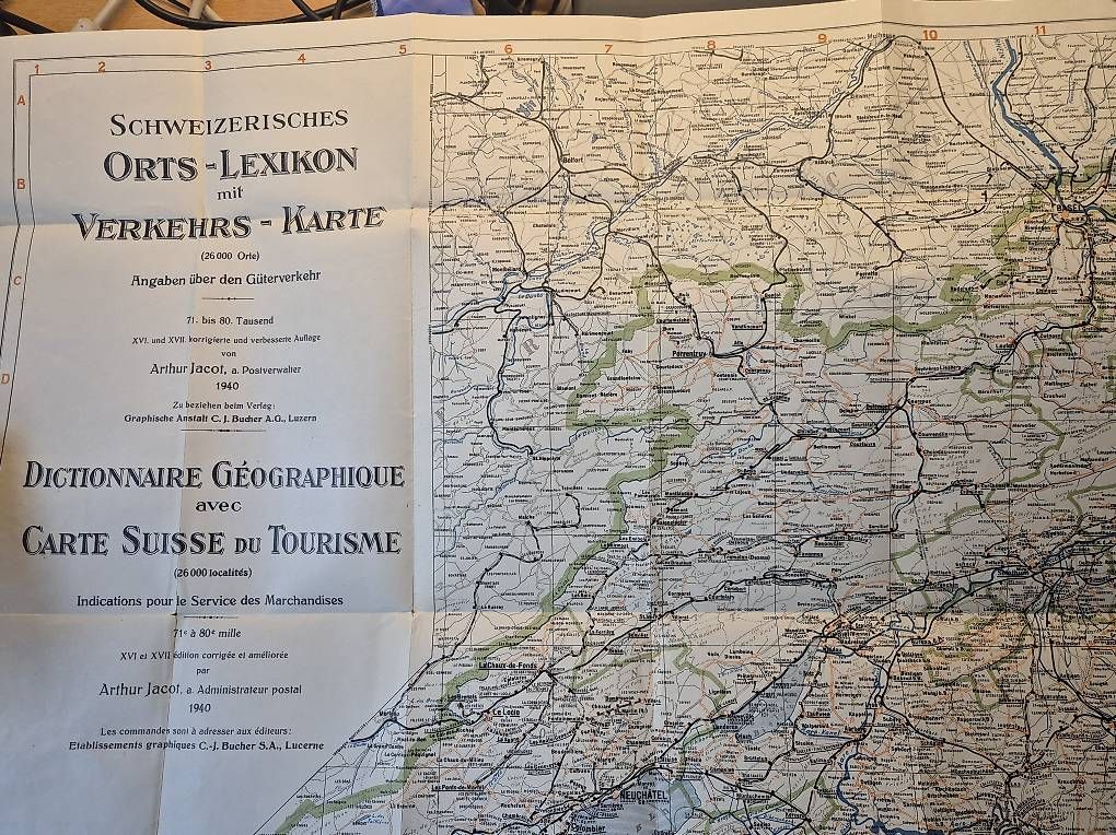 Cartes géographiques & atlas: Kartenmaterial 50. ziger Jahre – D'occasion à Monteggio par pauwin