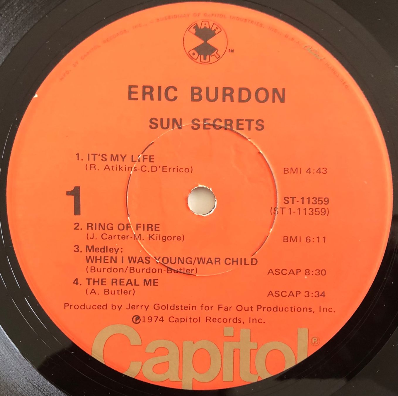 Dischi in vinile: THE ERIC BURDON BAND - SUN SECRETS – Usato da Poliez-Pittet venduto da Newtown-Records 2