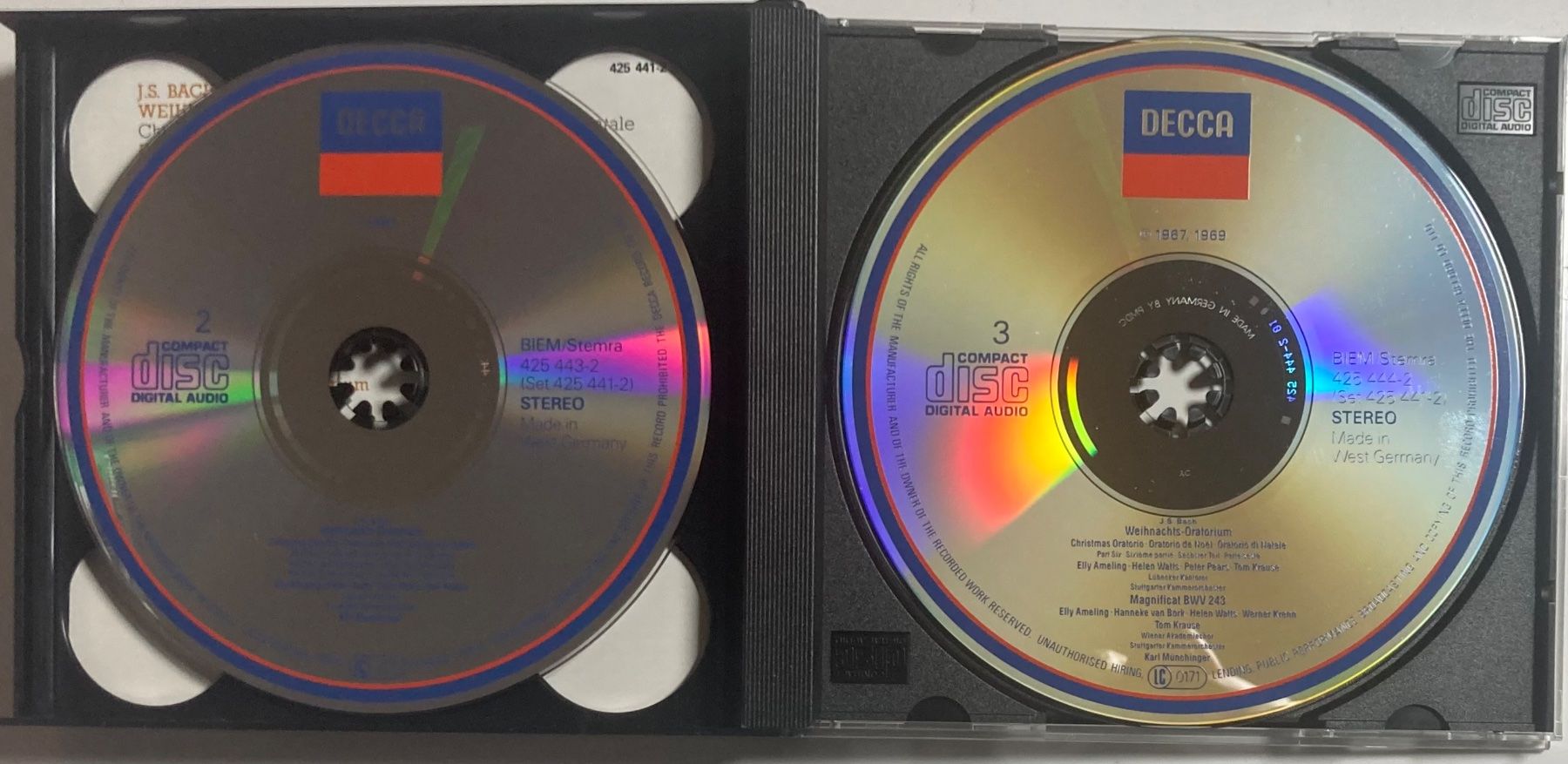 CD: J.S. BACH...... - WEIHNACHTS ORATORIUM / MAGNIFICAT – Usato da Poliez-Pittet venduto da Newtown-Records 3