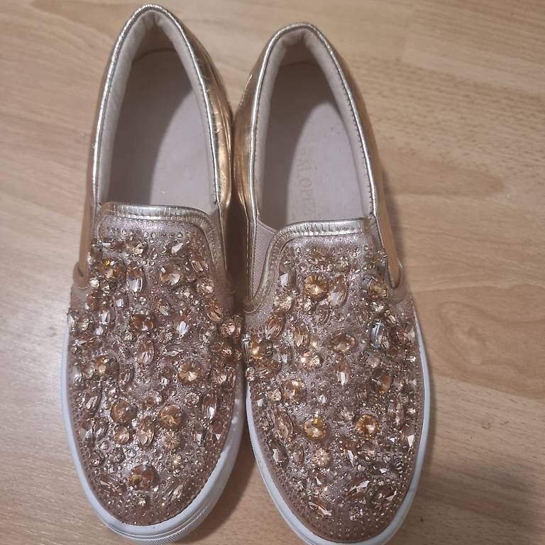 Scarpe da donna: Sarah Lopez Glitzer Slip-On Sneaker Gr. 36 – Usato da Bern venduto da DiLara2000 2