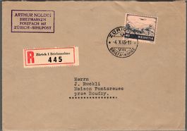 CH - Flugpost - Sonderflug - SF 43.1b - nach Pontareuse