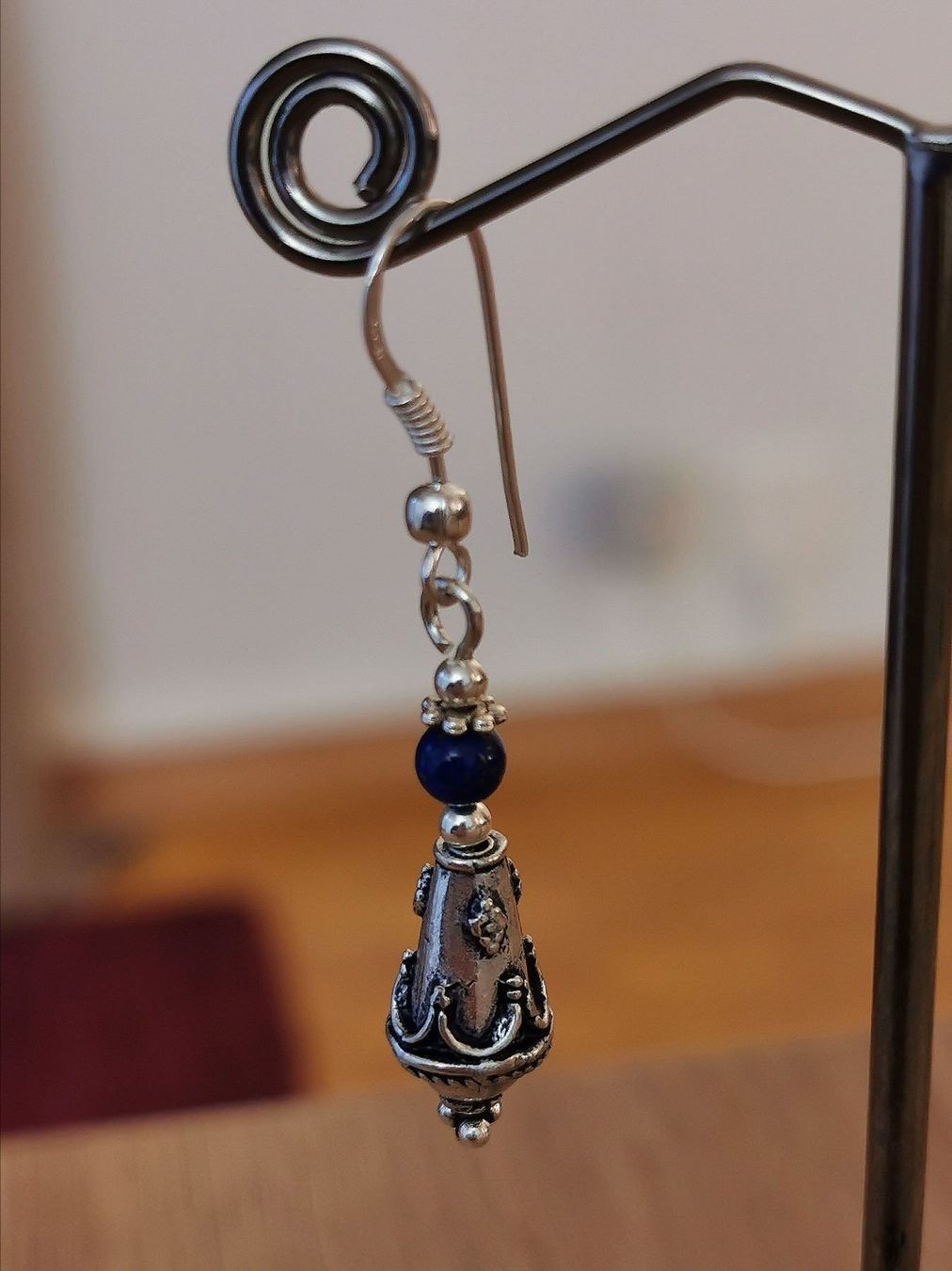 Orecchini pendenti & Orecchini a lobo: Boucles d'oreilles Argent 925 Lapis-lazuli – Nuovo e nell'imballaggio originale da Veyrier venduto da Leilazizou 3
