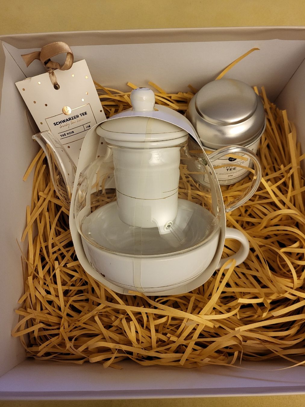 Teekannen: Teekanne Set "Zeit für Dich" Geschenkbox – Neu und originalverpackt aus Winterthur von GAM90