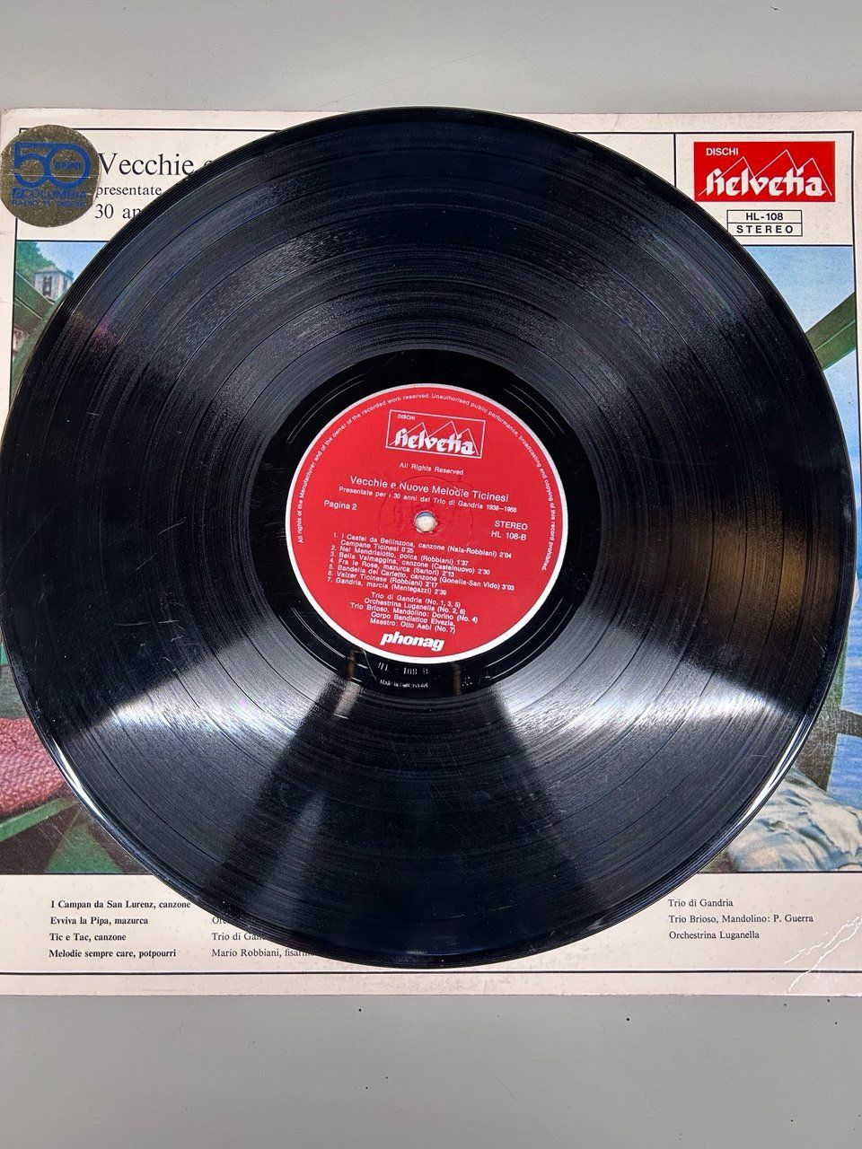 Dischi in vinile: LP 33 giri "Vecchie e Nuove Melodie Ticinesi" 1968 – Usato da Giubiasco venduto da LorisVale 1