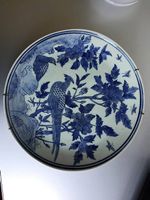 Grand plat en porcelaine chinoise, Bleu de Hue