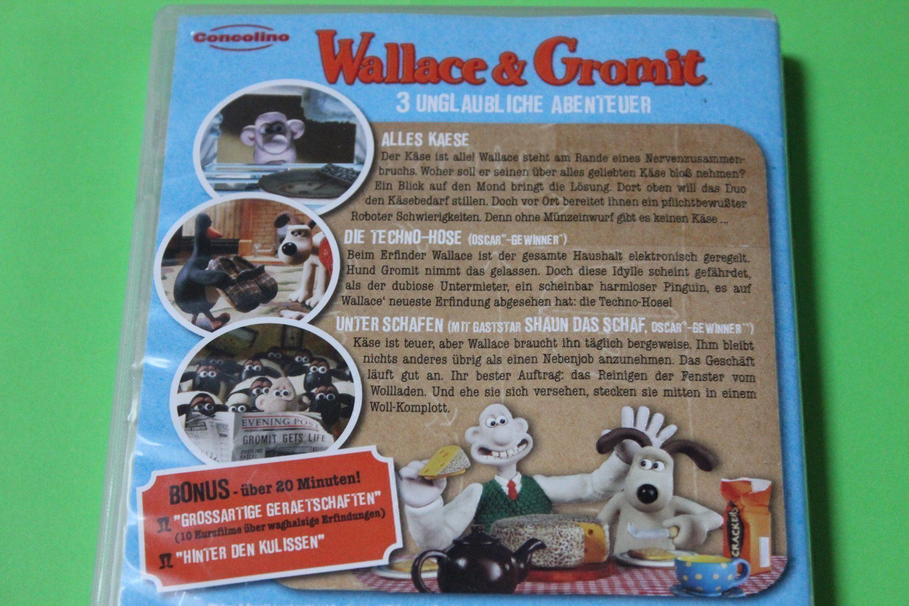 Tutti i DVDs: WALLACE & GROMIT -  3 ABENTEUER DVD!!!!! – Usato da Tübach venduto da JamesStone 3