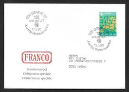 Sonderbrief A. 1395 125 Jahre UIT Genève 13.5.1990