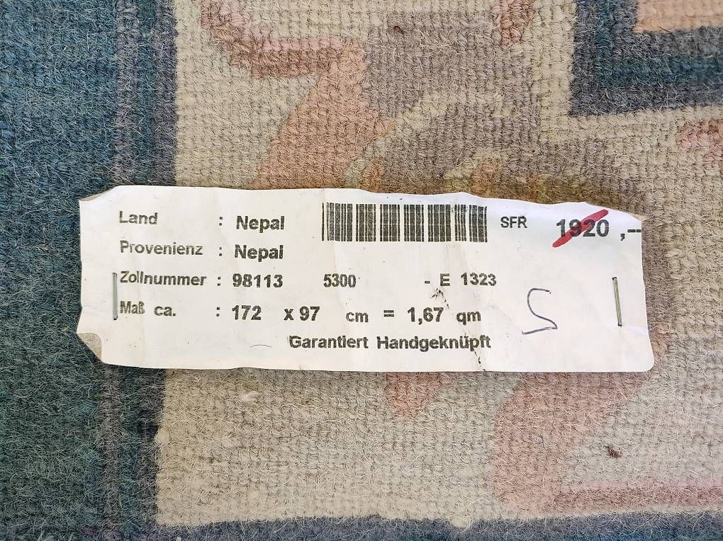 Teppiche: Echte Tibet/ Nepal handgeknüpft Teppich – Gebraucht aus Schlattingen von armeFrau 4