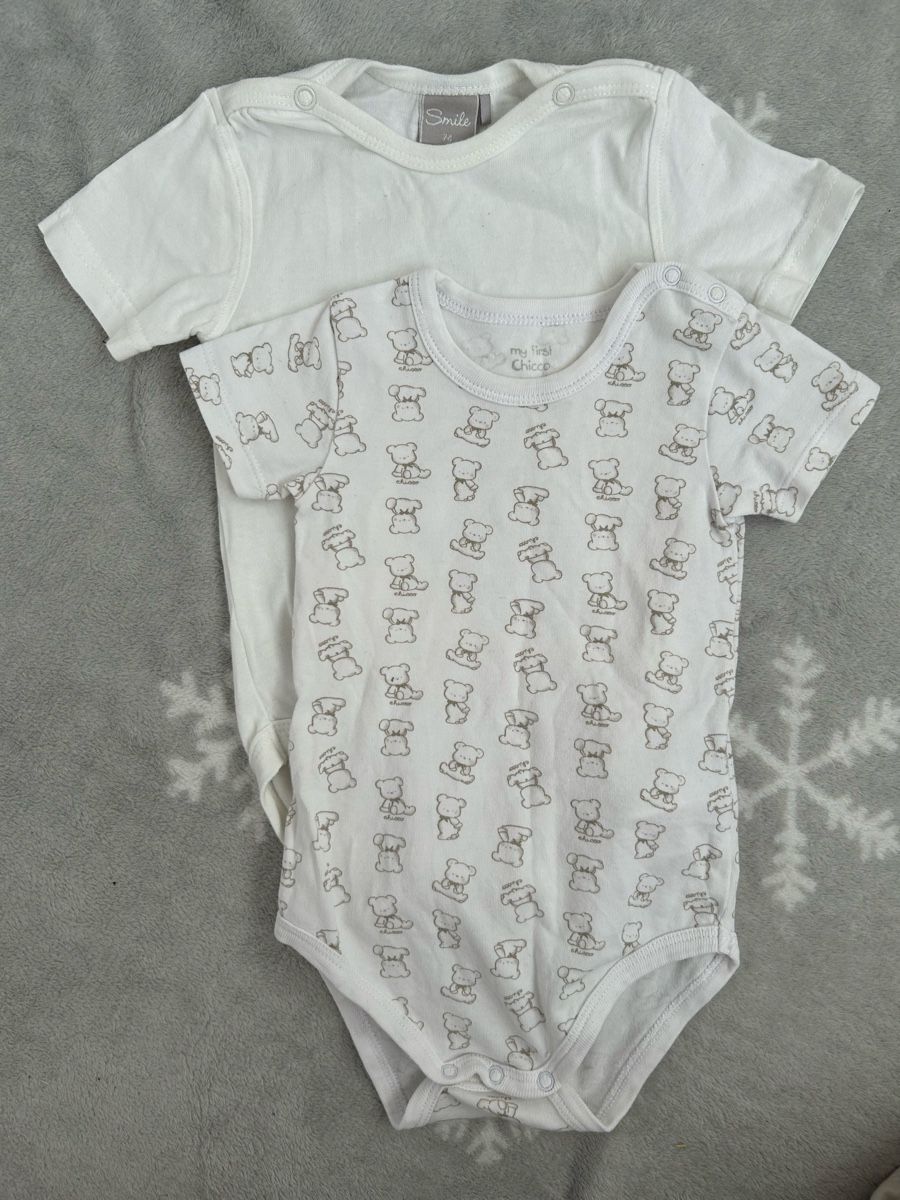 Biancheria intima: 2 Baby Bodies, kurzarm, Größe 74 cm – Usato da Uster venduto da she_9gjr