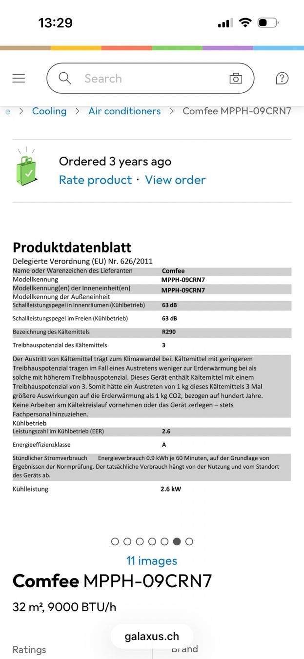 Comfee Klimageräte: Mobile Kilmaanlage – Gebraucht aus Baar von Hartmann02 3