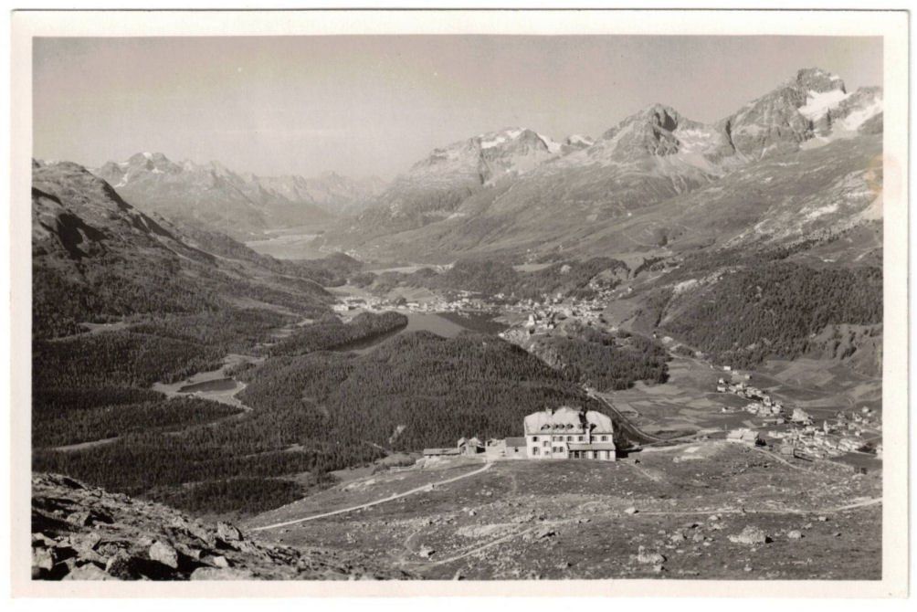 Cartoline postali: St. Moritz - Standseilbahn Muottas Muragl Bergstation – Usato da Binningen venduto da Mountainrider