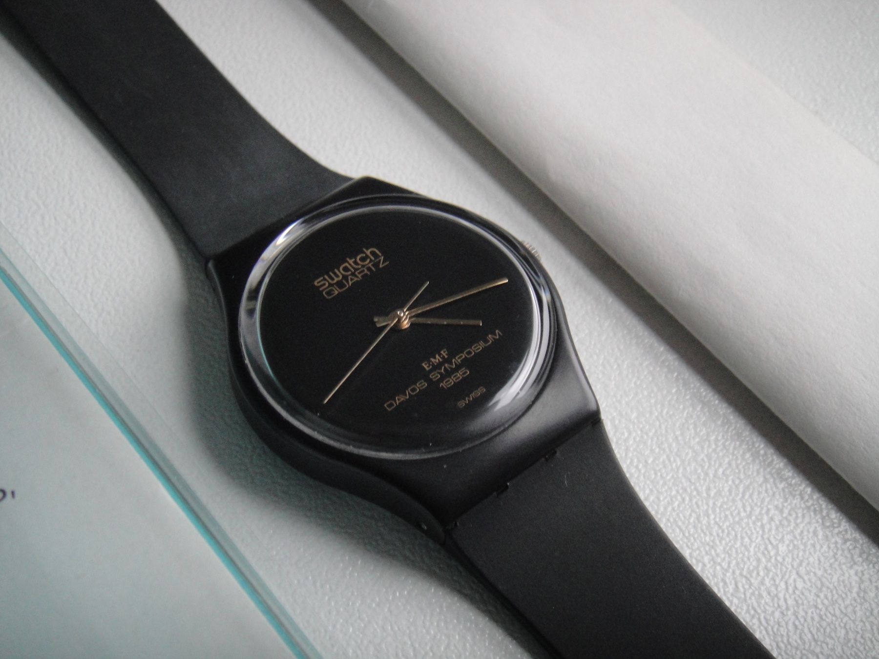 Swatch Orologi: Swatch / Davos Symposium / 1985 / Ungetragen – Nuovo e nell'imballaggio originale da Biberist venduto da keine-ursache 3