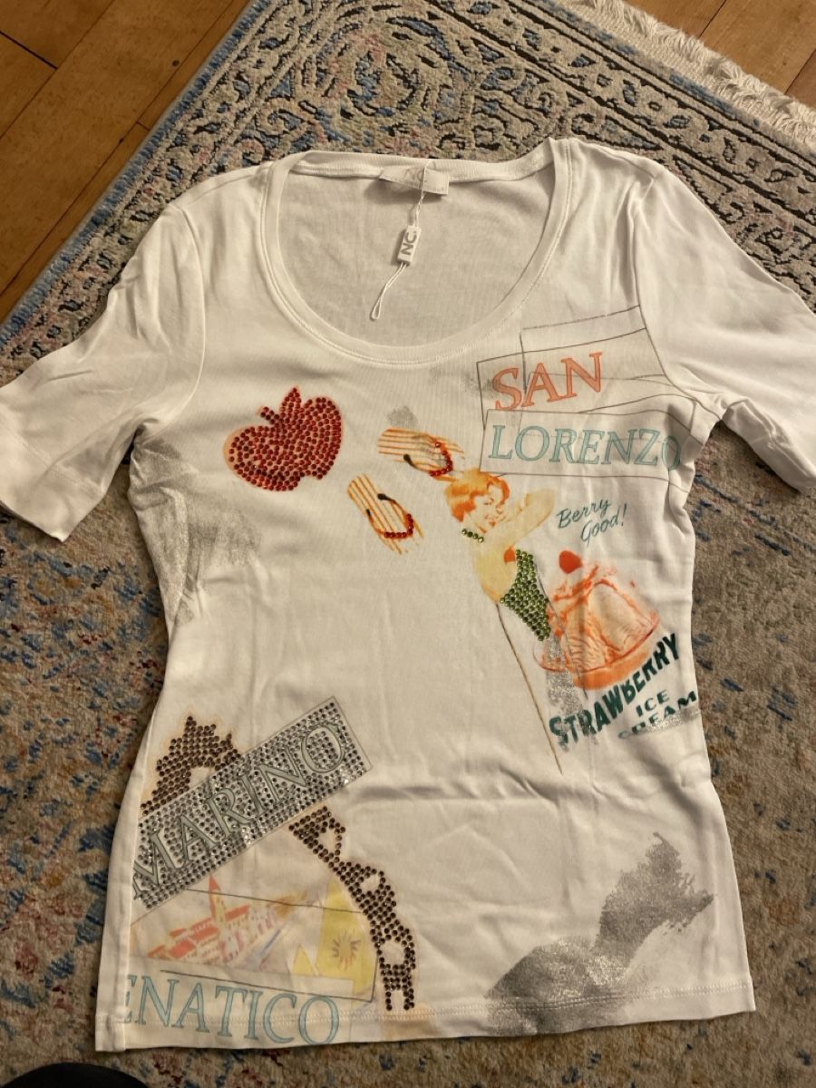 T-Shirts: NC Nice Connection Shirt, Sommerliches Design, – Gebraucht aus Wahlen b. Laufen von Salome7